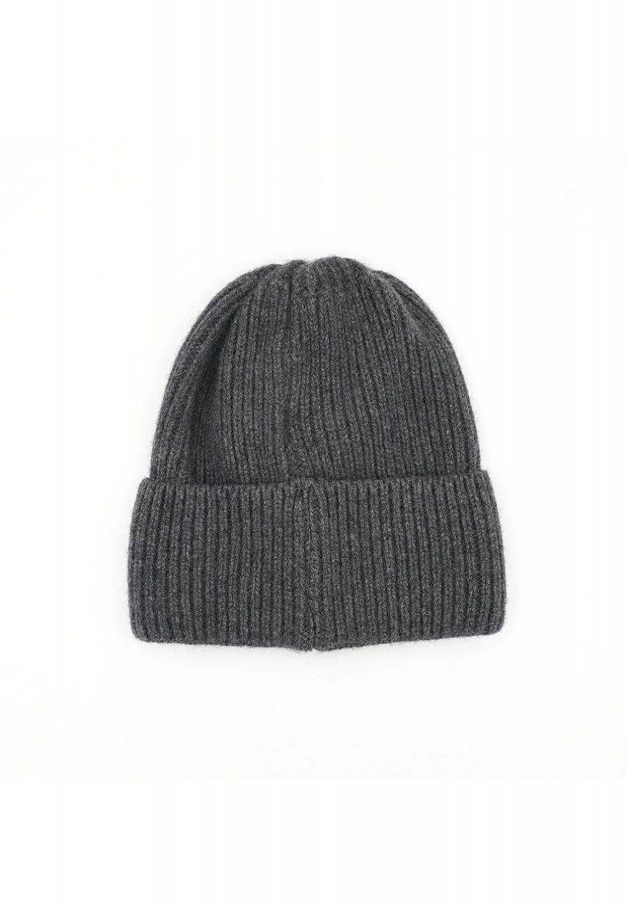 "Capo Women's Ribbed Cashmere Knitted Hat – Soft Winter Beanie"