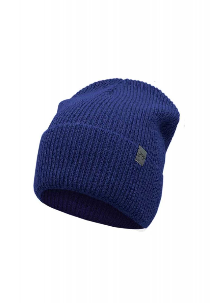"Capo Women's Knitted Hat - Fine Rib Design for Stylish Warmth"