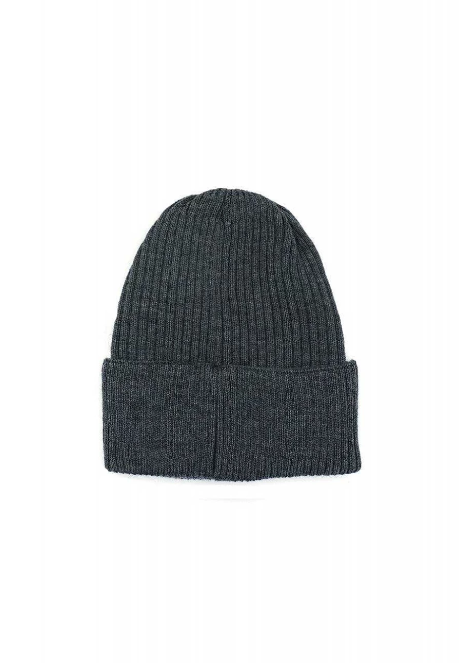 "Capo Men's Wool Rib-Knit Beanie - Warm Knitted Winter Hat"