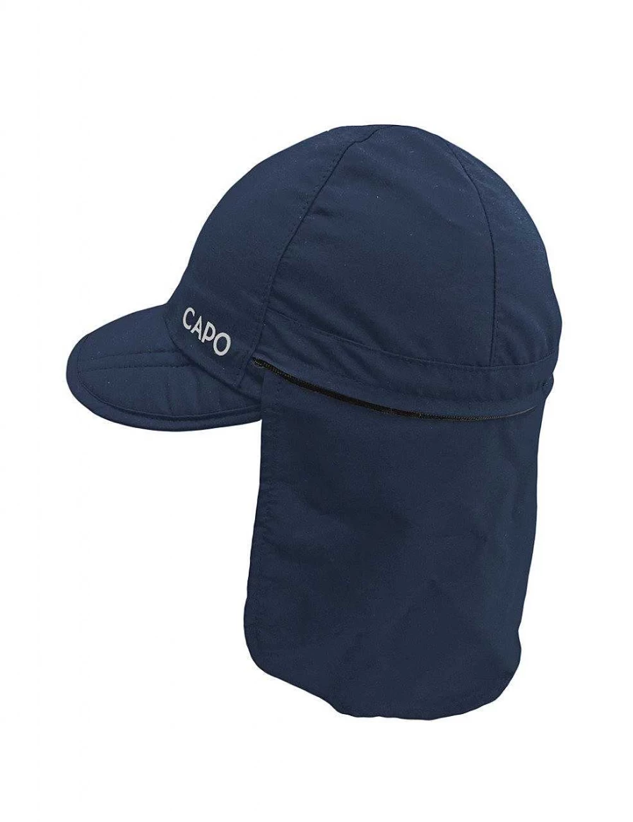 Capo Men's Soft Reflex Bugler Cap with Neck Protection and 6-Part Zipper Design