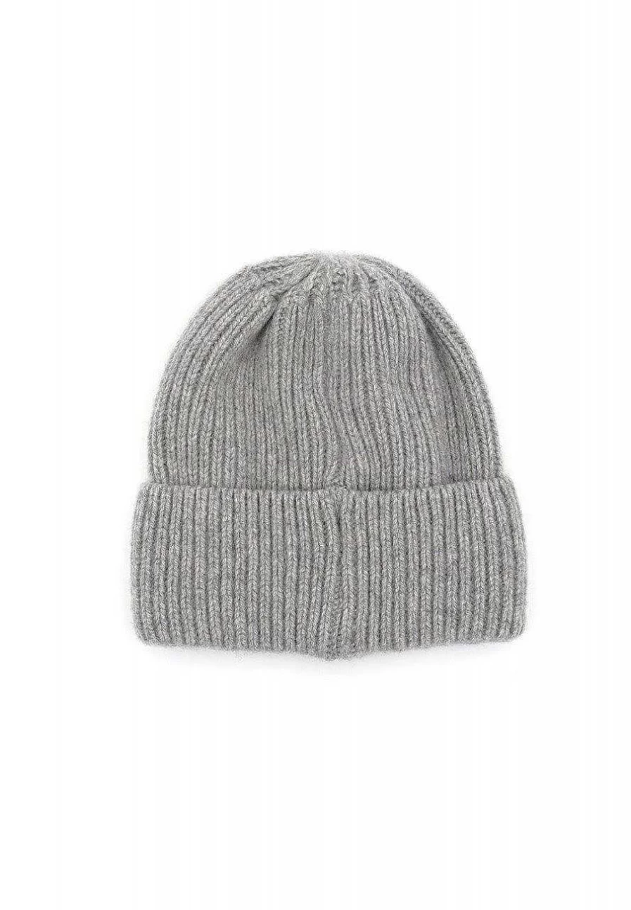 Capo Men's Ribbed Cashmere Knitted Hat - Premium Winter Beanie for Men