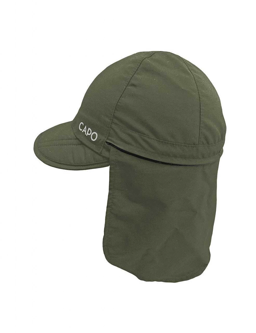 "Capo Women's Soft Reflex Bugler Cap with Neck Protection Zipper - 6-Piece Design"