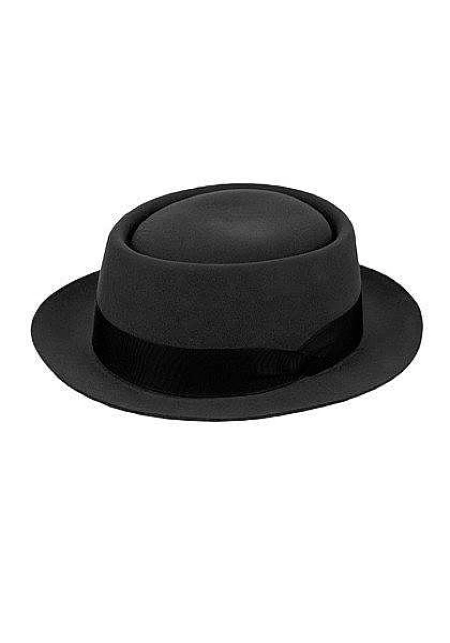 Capo Women's Marine Blue Felt Pork Pie Hat