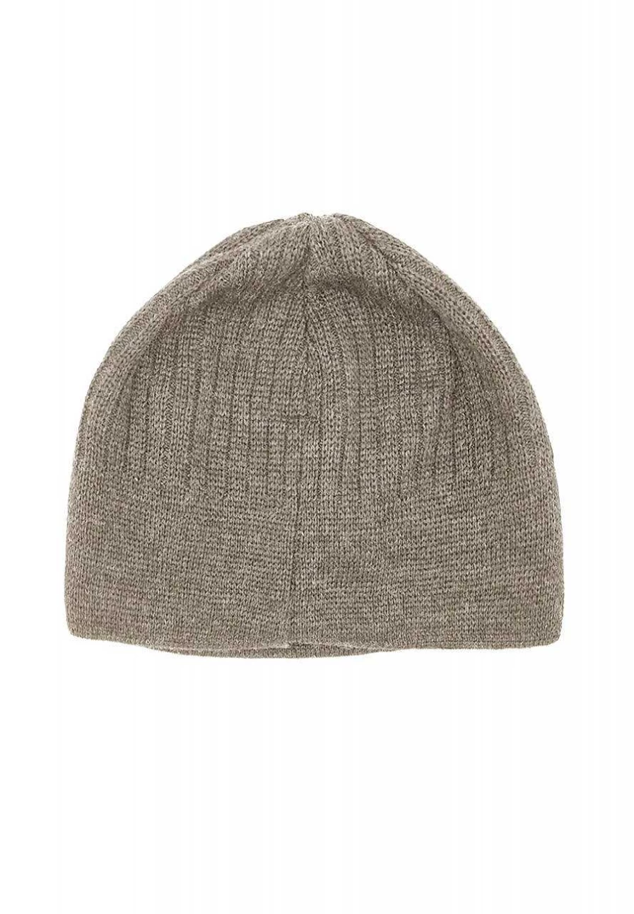 Capo Men's Recycled Yarn Knit Hat with Fleece Stripes - Eco-Friendly Winter Beanie