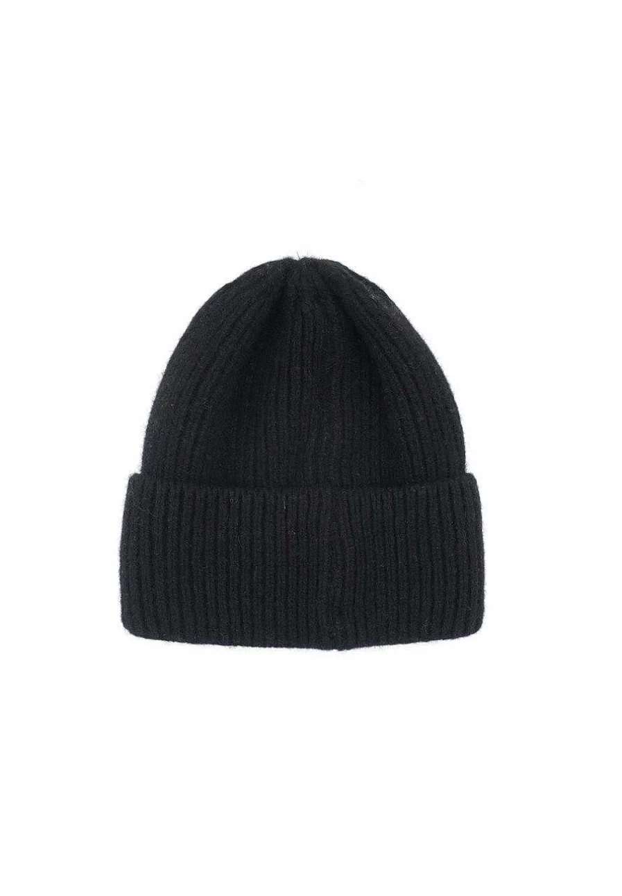 "Capo Women's Ribbed Cashmere Knitted Hat – Soft Winter Beanie"
