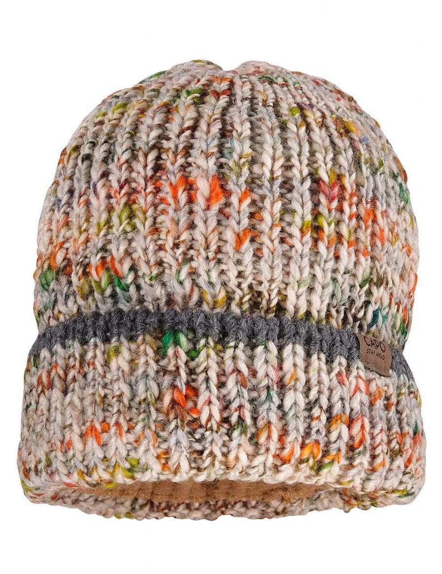 Capo Women's Wonder Cap - Midnight Fleece Lined Turn Up Beanie for Winter Warmth