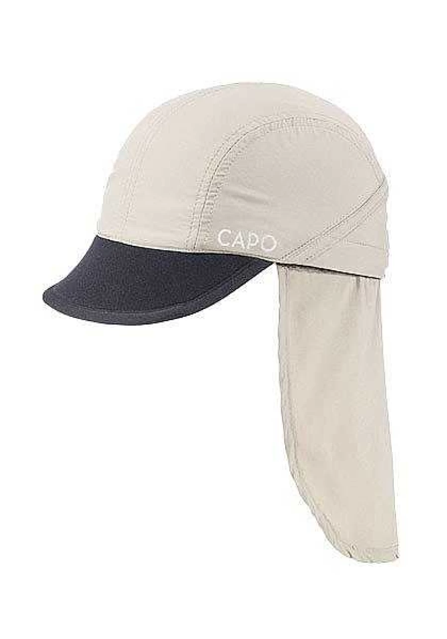 Capo Men's UV 50+ Soft Baseball Cap with Removable Neck Flap Sun Protection