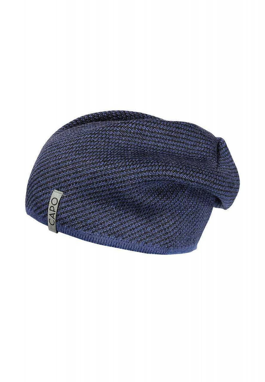 "Capo Women's Striped Jacquard Knit Hat with Fleece Stripes"