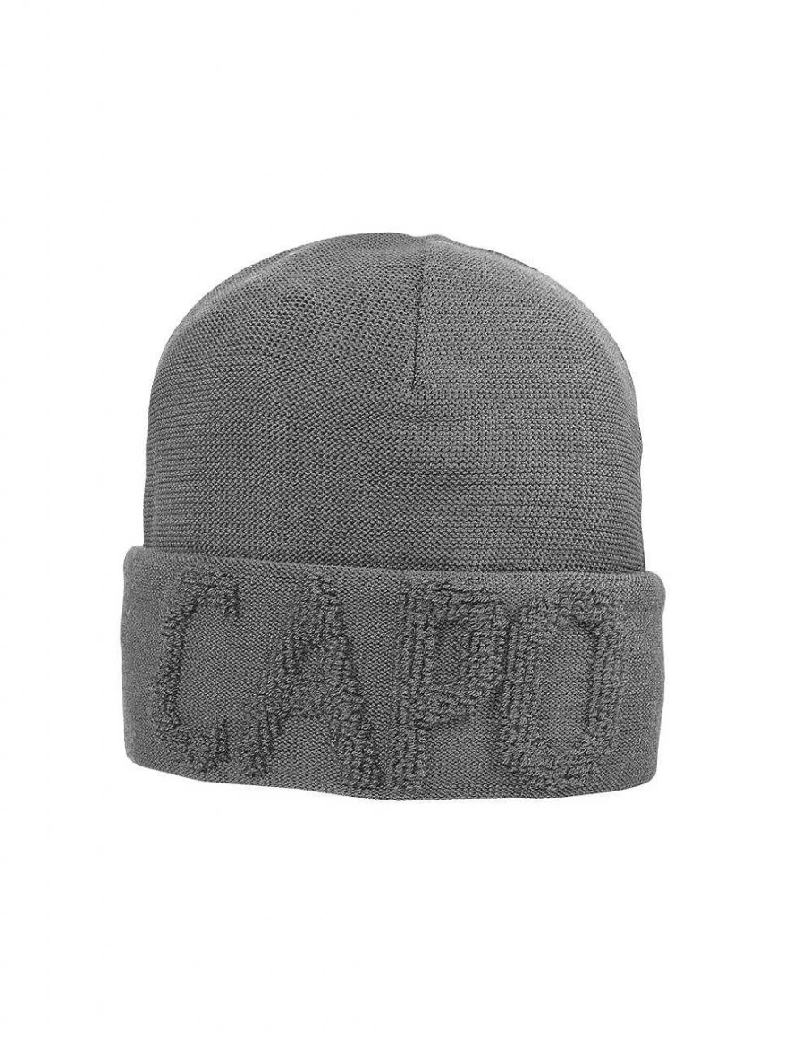 "Capo Women's Terry Cap Turn Up with Logo - Stylish Casual Hat"