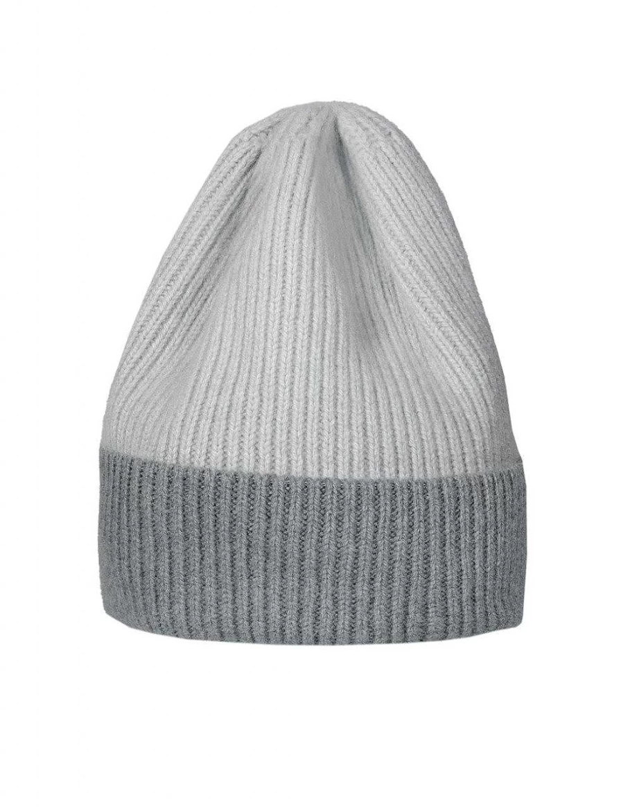 "Capo Women's Joss Ribbed Two-Tone Turn-Up Cap"