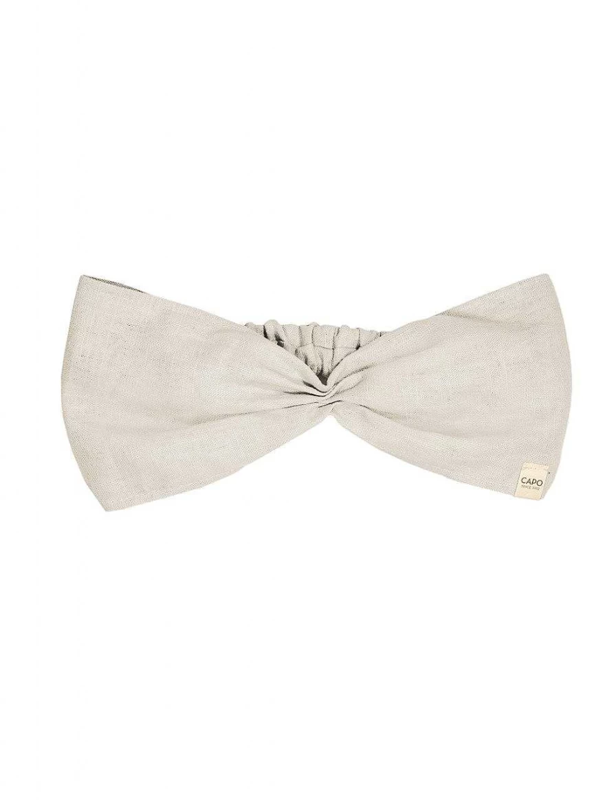 "Capo Women's Linen Hairband - Gathered Style for Comfort and Elegance"