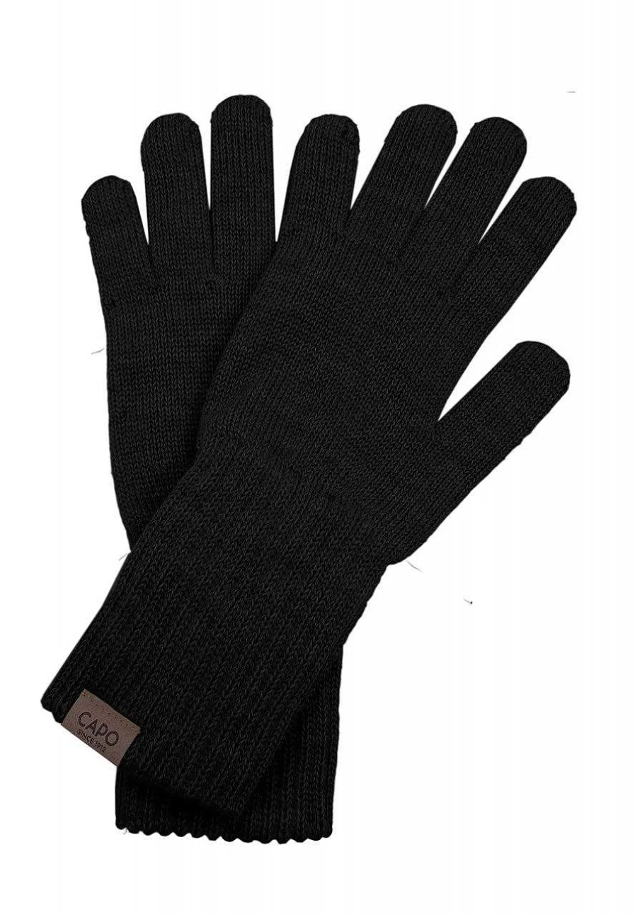 "Capo Women's Wool Knit Gloves – Warm Winter Handwear"