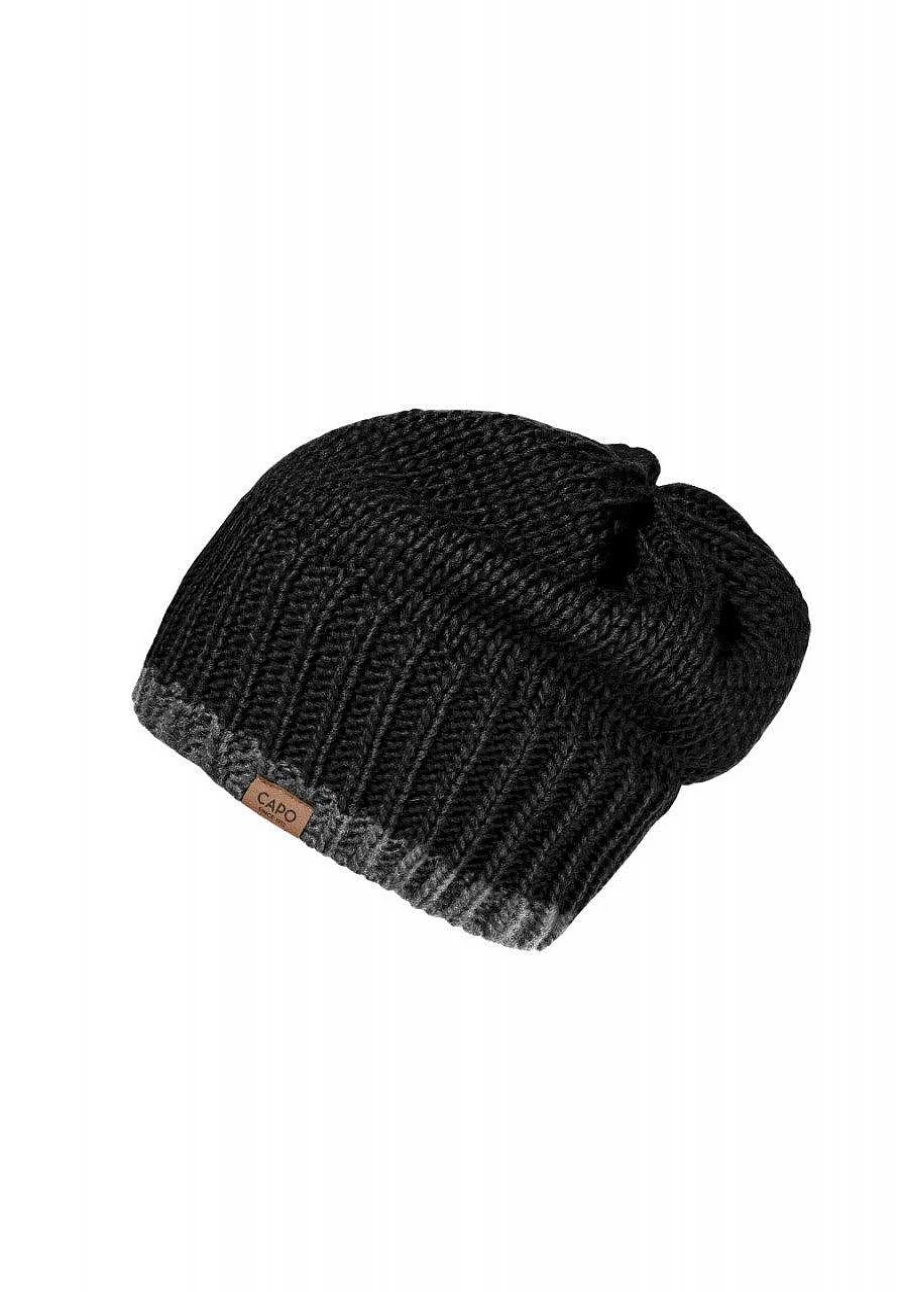 Capo Men's Knitted Beanie, 2-Tone Winter Hat for Cold Weather, Unisex Soft Stretchable Design