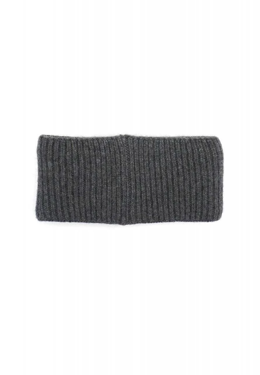 "Capo Women's Ribbed Cashmere Knitted Headband – Soft Winter Ear Warmer"