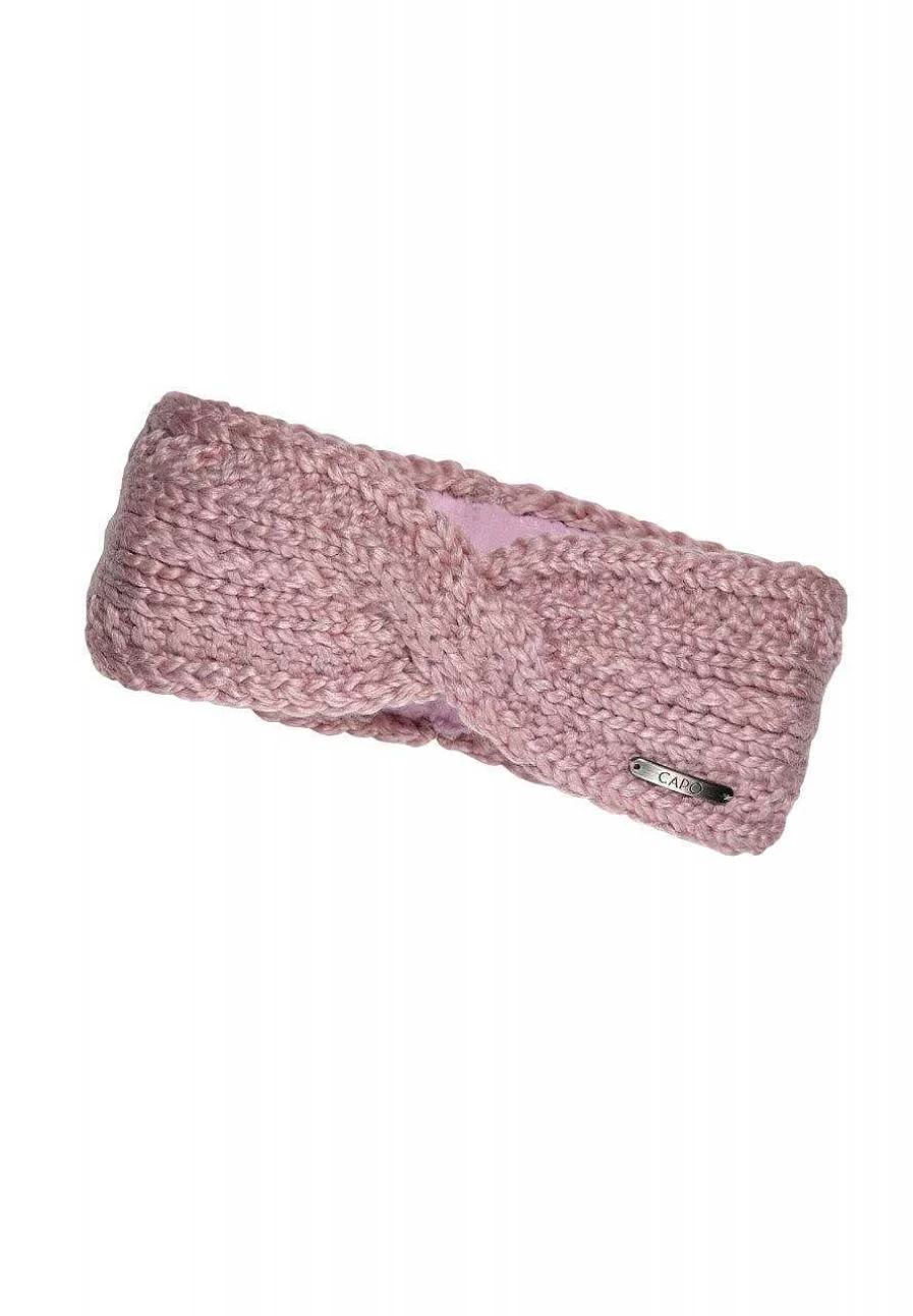 "Capo Women's Fleece-Lined Knit Headband - Warm Tangled Design for Winter"