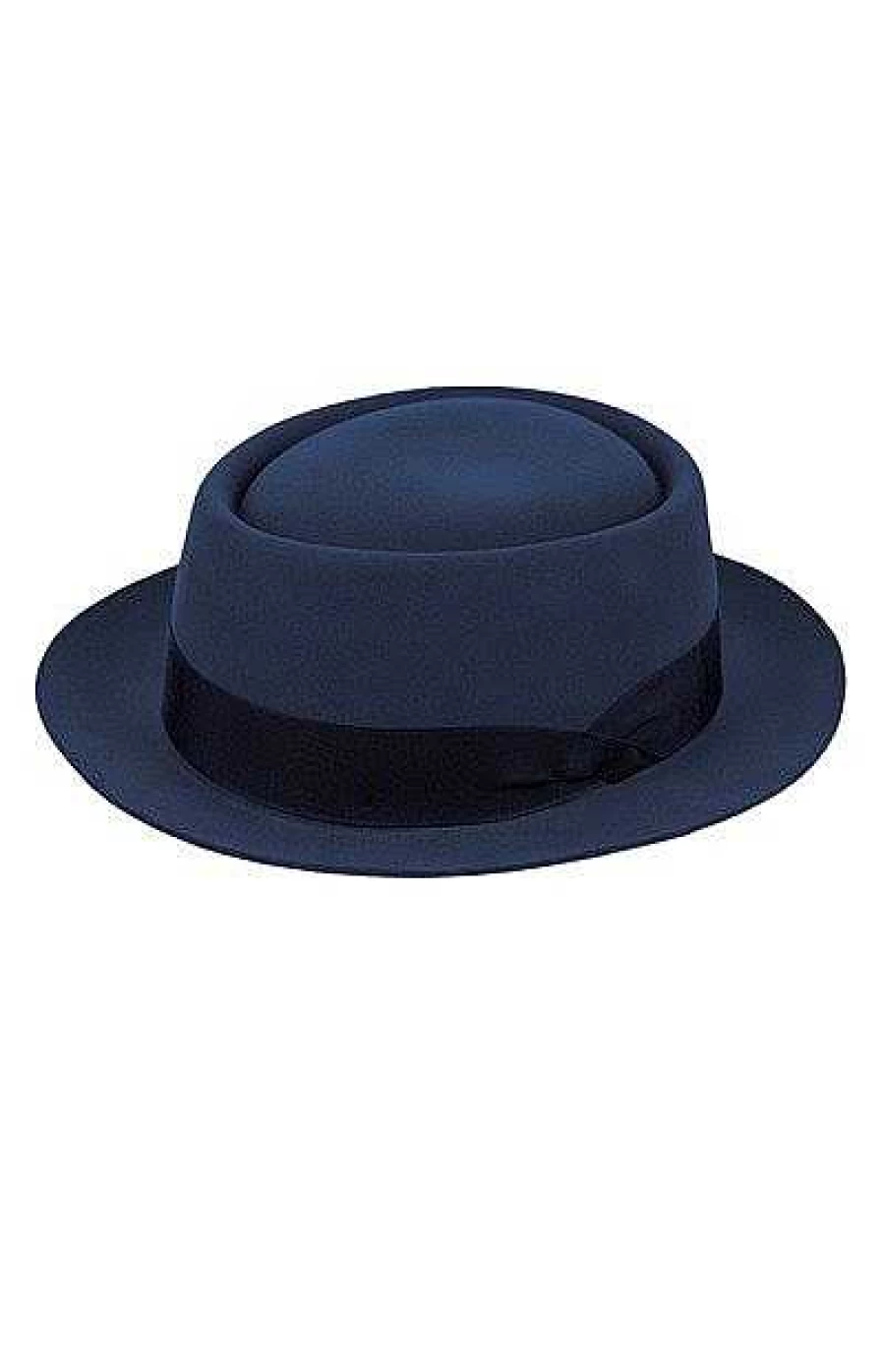 Capo Women's Marine Blue Felt Pork Pie Hat