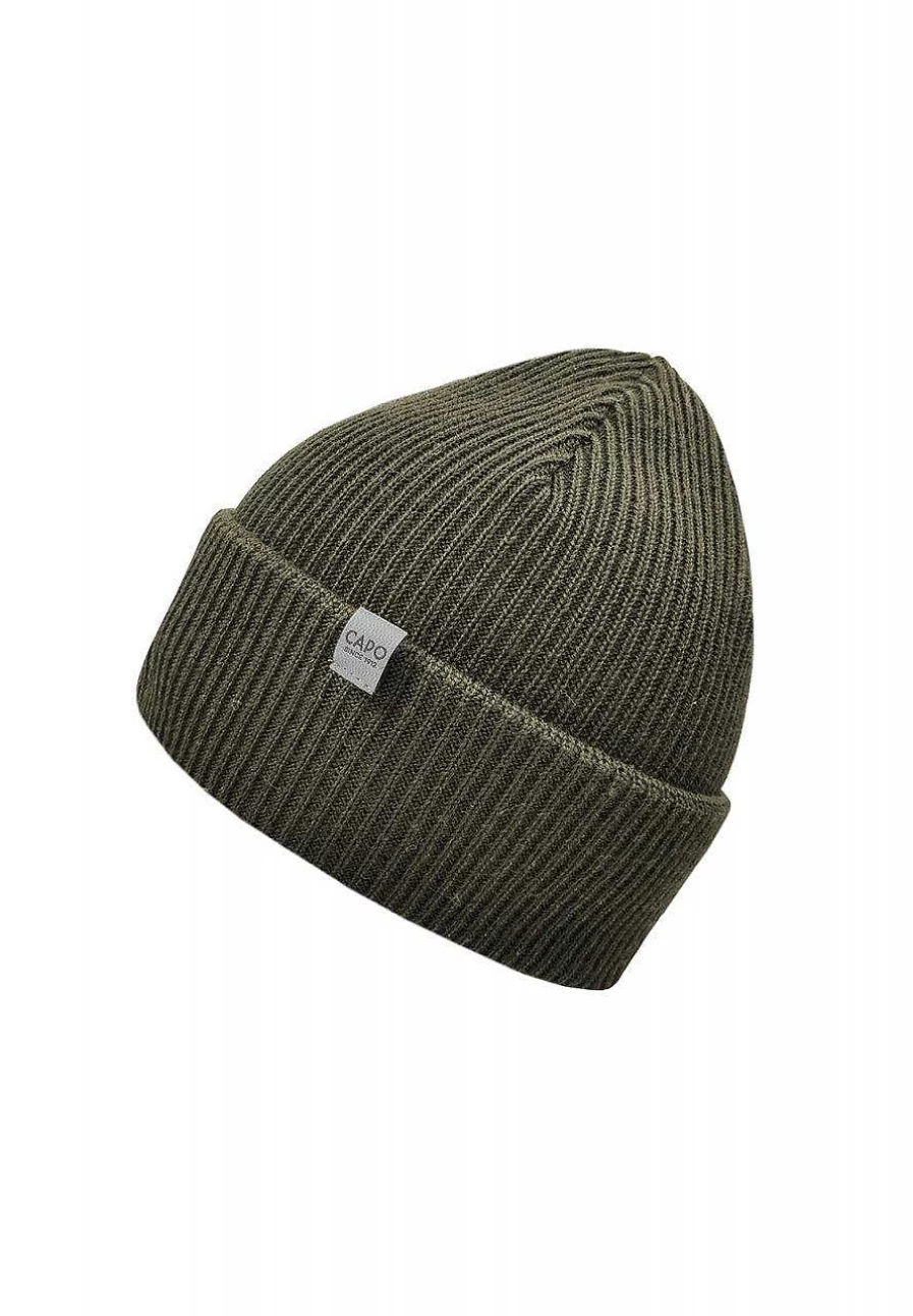 Capo Men's Merino Wool Knitted Hat - Warm Winter Beanie for Cold Weather