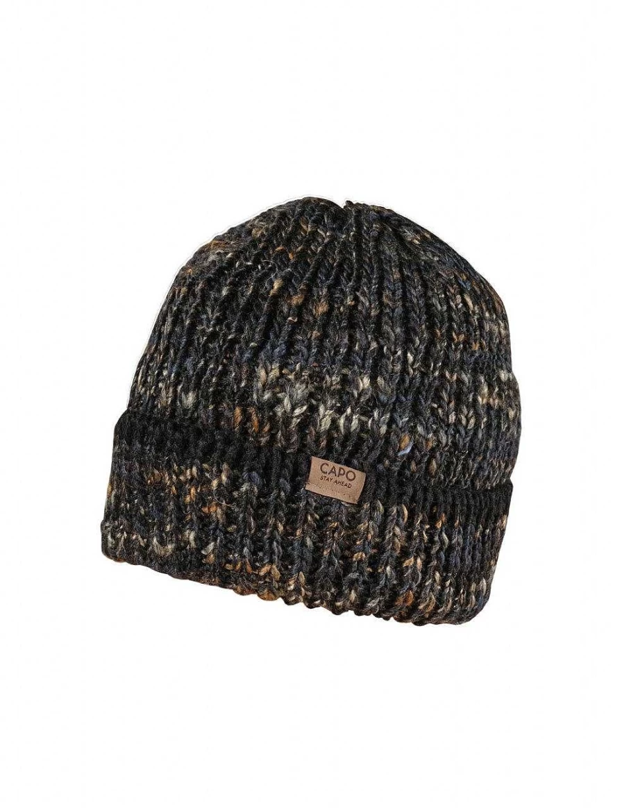 Capo Women's Wonder Cap - Midnight Fleece Lined Turn Up Beanie for Winter Warmth