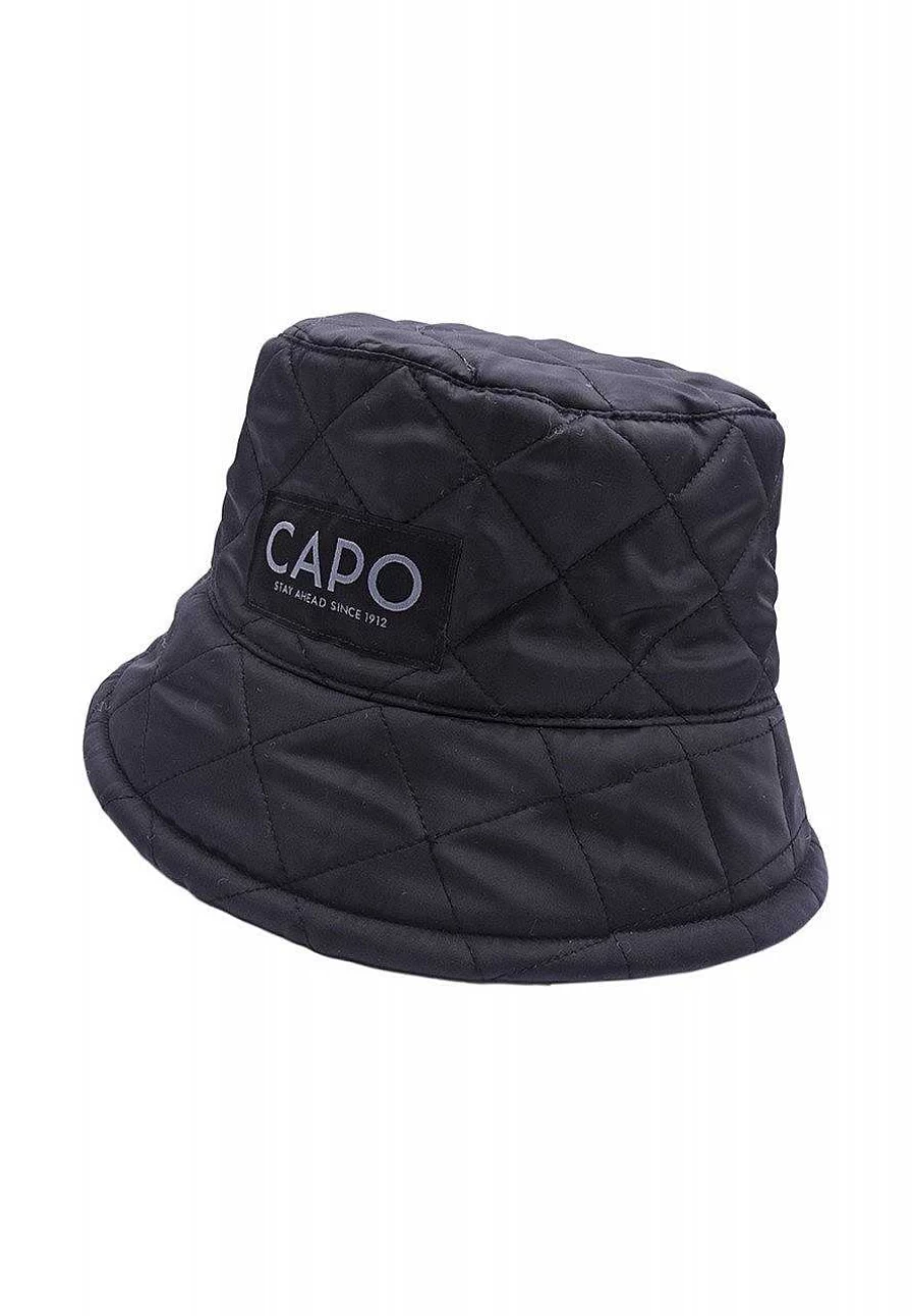 Women's Black Quilted Fisherman Hat by Capo – Stylish & Comfortable