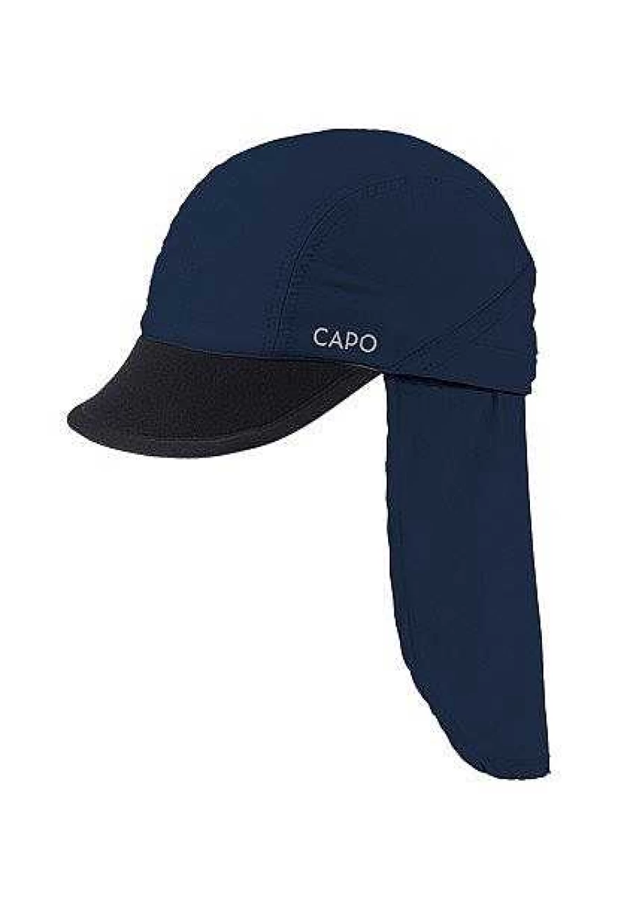 Capo Men's UV 50+ Soft Baseball Cap with Removable Neck Flap Sun Protection
