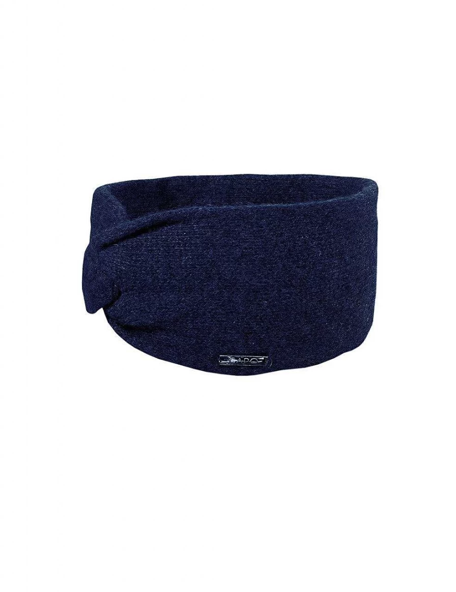 Women's Cashmere Knit Headband with Double Knots - Cozy Winter Accessory by Capo