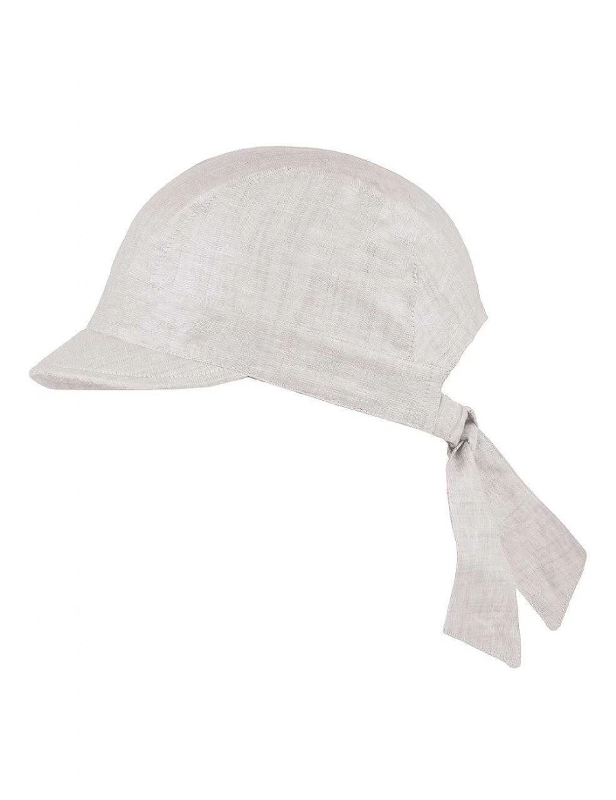 "Capo Women's Linen Soft Cap with Bow – Elegant Summer Hat"