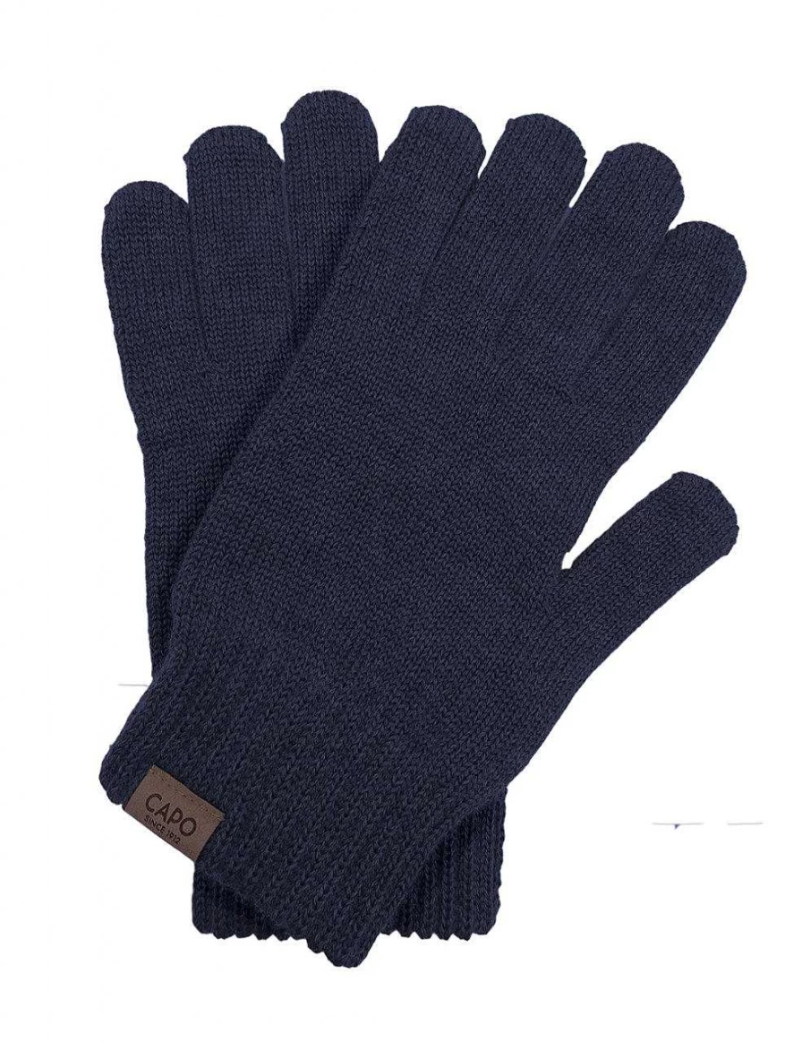 Capo Men's Wool Knit Gloves for Winter Warmth & Comfort